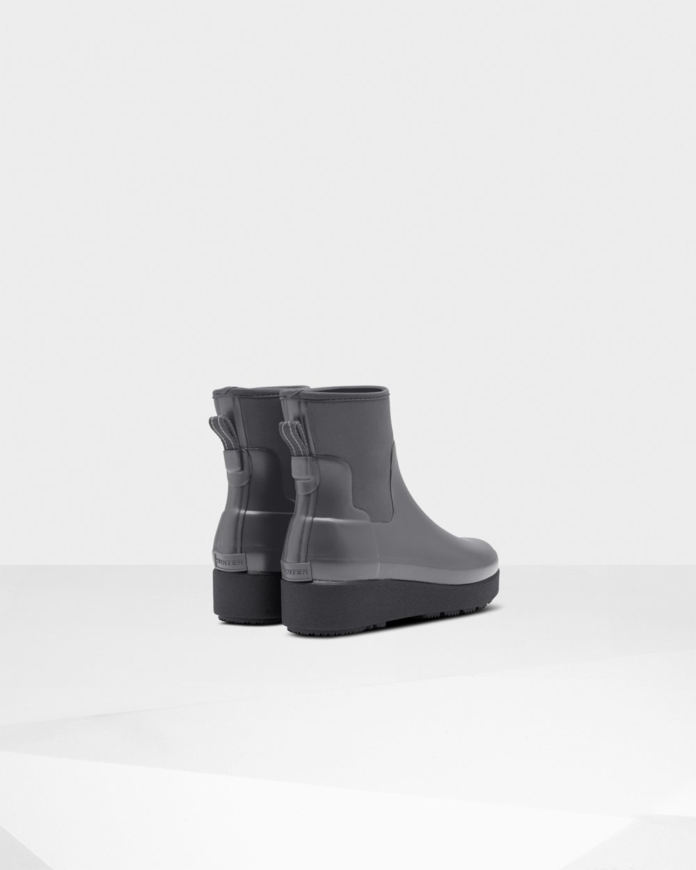Botas Creeper Hunter Feminina Cinzentas - Refined Slim Fit Neoprene Chelsea - 98JQSWDZV